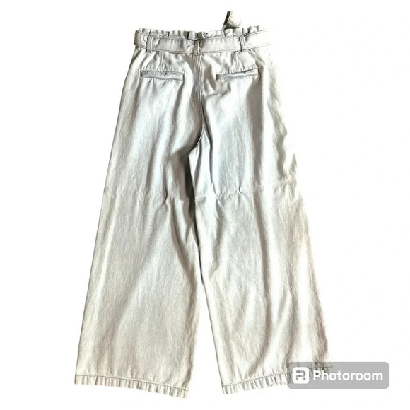 Banana Republic Belted Highrise Wide leg Jeans Size 12 - Picture 3 of 9
